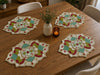 Multicolor Geometric Beaded Round Placemat Set of 2 / Lixra
