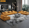 Exquisite Designer Leather Sofa Set
