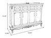 Classic European-style Antique Wooden Buffet Table