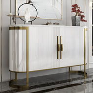 Nordic Style Marble-Top White Buffet Table / Lixra