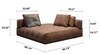 Ergonomic Design Modern Sectional Sofa / Lixra