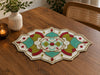 Multicolor Geometric Beaded Round Placemat Set of 2 / Lixra