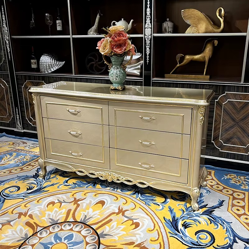 Traditional European Wooden Buffet Table / Lixra