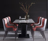 Italian Minimalist Marble Extended Dining Table / Lixra
