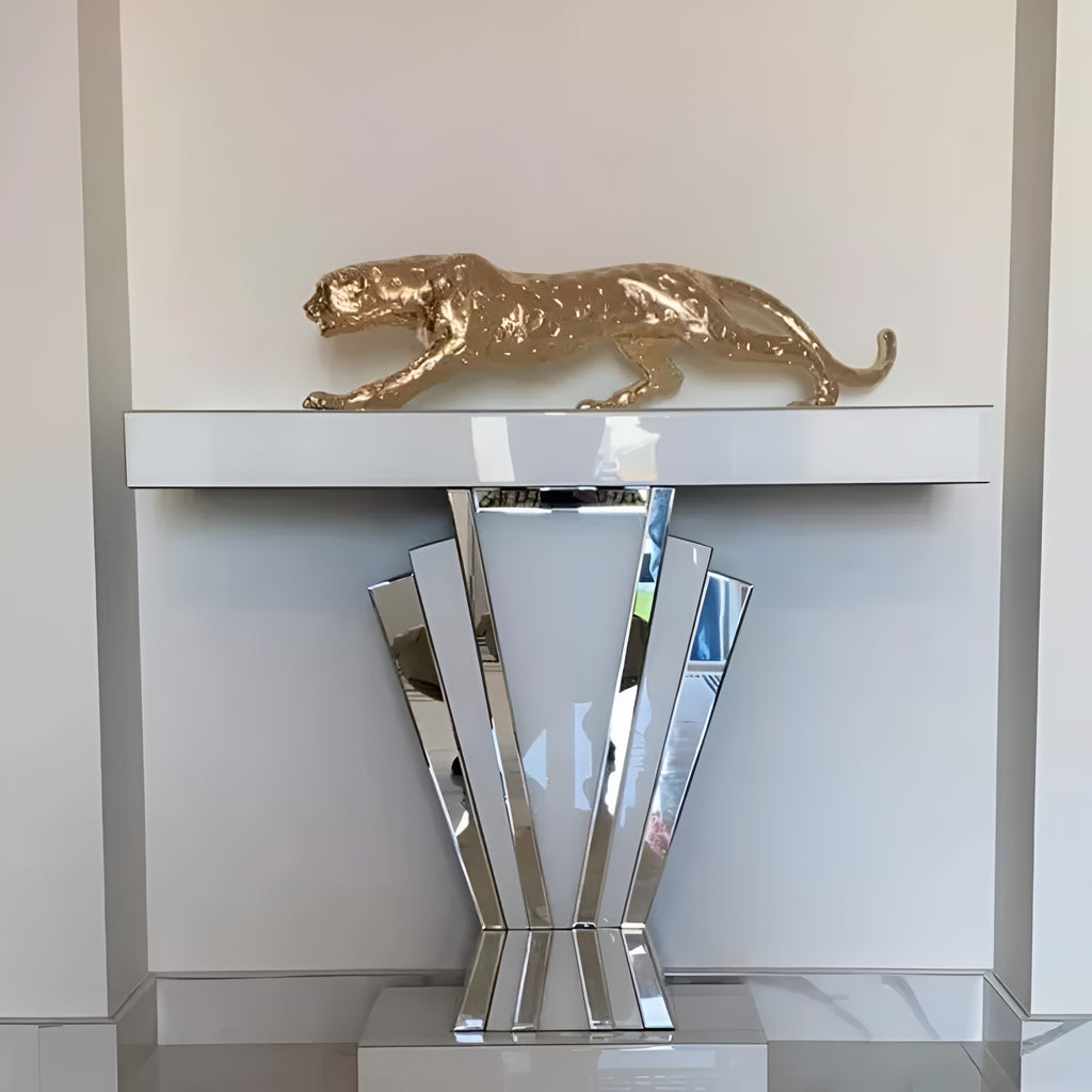 Wooden Top Accent Console Table / Lixra