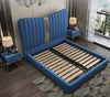 Elegant Designer Leather Bed with Headboard / Lixra