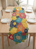 Vibrant Multicolor Floral Beaded Table Runner / Lixra
