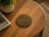 Golden Round Beaded Placemat Set Of 2 / Lixra