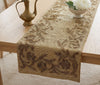 Elegant Gold Beaded Table Runner / Lixra