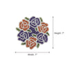 Multicolor Floral Rose Beaded Placemat Set Of 2 / Lixra