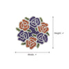 Multicolor Floral Rose Beaded Coaster Set Of 2 / Lixra