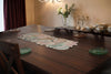 Multicolor Beaded Floral Table Runner / Lixra