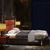 Stylish Quilted Leather Upholstered Bed with Headboard / Lixra