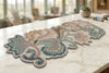 Multicolor Beaded Floral Table Runner / Lixra