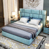 Modern Rectangular Velvet Fabric Upholstered Bed / Lixra