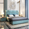 Modern Rectangular Velvet Fabric Upholstered Bed / Lixra