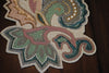 Multicolor Beaded Floral Table Runner / Lixra