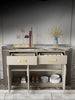 Luxurious Marble-Top Buffet Table with Storage