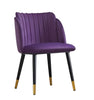 Set Of 4 Nordic Velvet Dining Chairs