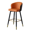 Set Of 3 Soft Leather Luxurious High-Raised Bar Stools / Lixra