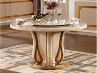 European Round Marble Dining Table / Lixra