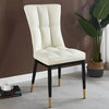 4-Piece Leather Upholstered Dining Chairs / Lixra