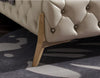Concrete Superfluous Tufted Designed Leather Bed / Lixra