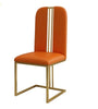 Set-Of-6 Golden Finish Dining Chairs / Lixra