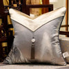 Shiny Silver And Purple Pillow Cover / Lixra