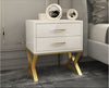 Set Of 2 Glossy Tabletop Storage Night Stand / Lixra