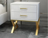 Set Of 2 Glossy Tabletop Storage Night Stand / Lixra