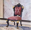 Elegant European Leather Dining Chairs Set of 4 / Lixra