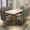 Ultra Rectangular Marble Dining Table Set