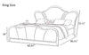 Rich Infinite Look Modern Leather Bed