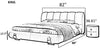 Modern Stylish Leather Upholstered Bed