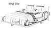 Exclusive Designed Stylish White Leather Bed