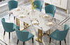 Matte Finish Marble-Top Dining Table Set / Lixra