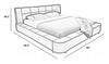 Genuine Leather King Size Bed