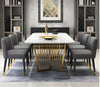Contemporary Marble Top Dining Table Set / Lixra