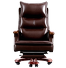 Reclining Leather Office Chair with 360-Degree Swivel / Lixra