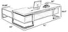 Modern Design L-Shaped Office Computer Desk In White & Gold Finish / Lixra