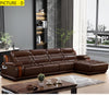 Contemporary Design Luxurious Snugged Leather Sectional Sofa / Lixra