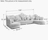 European Design Opulent Fabric Extravagant Sectional Sofa / Lixra