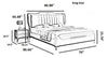 Luxurious Exquisite Spacious Leather Bed / Lixra