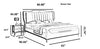 Luxurious Exquisite Spacious Leather Bed / Lixra