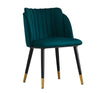 Set Of 4 Nordic Velvet Dining Chairs