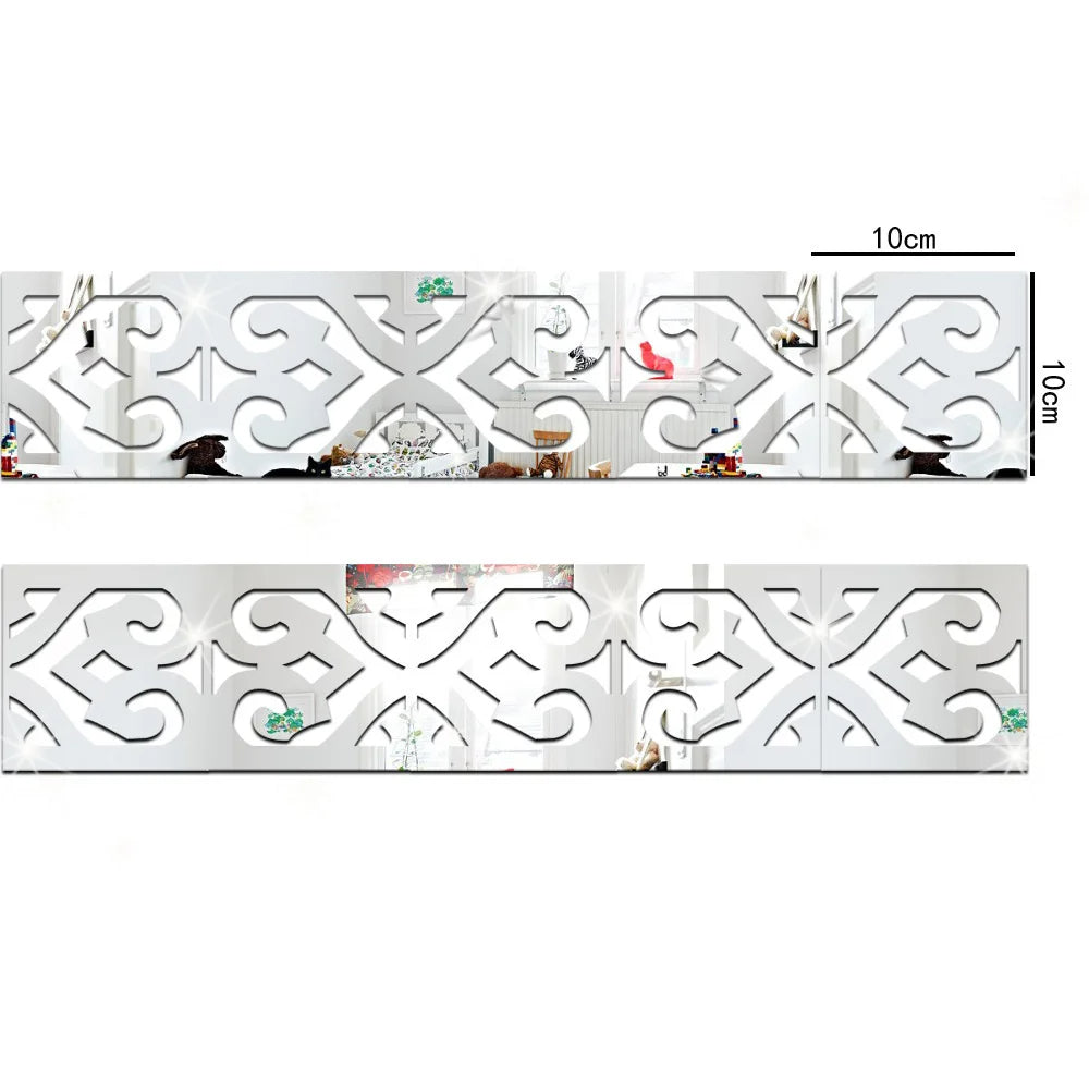 Sparkling Acrylic Tiles Wall Stickers / Lixra