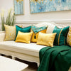 Shimmering Green & Colorful Pillow Cover / Lixra