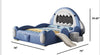 Shark Design Luxurious Leather Kid's Bed / Lixra