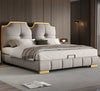 Luxurious Modern Leather Bed / lixra
